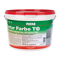 Покрытие фактурное декоративное Pufas Textur Farbe Decorator (16 кг) от Водопад  фото 1