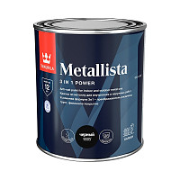Краска по ржавчине Tikkurila Metallista черная (0,8 л) от Водопад  фото 1