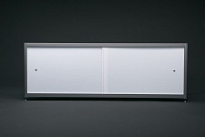 Экран под ванну A-Screen 4 дверцы, белый матовый 900-1200 мм, высота до 650 мм, белый / серый / черный профиль от Водопад  фото 1