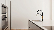 Смеситель Lemark Bronx LM3761BLR для кухни, с подключением к фильтру питьевой воды , черный/розовое золото от Водопад  фото 4