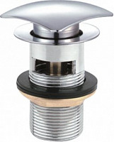 Донный клапан Cezares CZR-SCQ2-01 с системой "Клик-клак" с переливом, хром от Водопад  фото 1