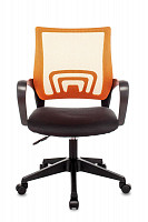 Кресло оператора Stool Group Topchairs ST-Basic оранжевый, сиденье черный, сетка/ткань, крестовина пластик от Водопад  фото 2