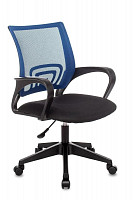 Кресло оператора Stool Group Topchairs ST-Basic синий, сиденье черный, сетка/ткань, крестовина пластик от Водопад  фото 1