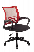 Кресло оператора Stool Group Topchairs ST-Basic красный, сиденье черный, сетка/ткань, крестовина пластик от Водопад  фото 1