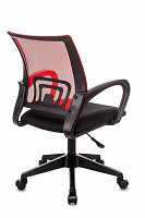 Кресло оператора Stool Group Topchairs ST-Basic красный, сиденье черный, сетка/ткань, крестовина пластик от Водопад  фото 4