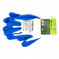 Перчатки Сибртех 67862 полиэфирные с синим нитрильным покрытием, размер L, 15 класс вязки от Водопад  фото 2
