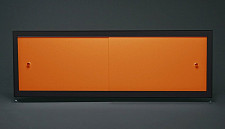 Экран под ванну A-Screen 2 дверцы, оранжевый 1701-2000 мм, высота до 650 мм, белый / серый / черный профиль от Водопад  фото 1