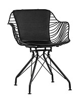 Кресло Stool Group Thomas, черное, с черной подушкой от Водопад  фото 1