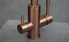 Смеситель Lemark Expert LM5061RGN для кухни с подключением к фильтру питьевой воды, розовое золото от Водопад  фото 4