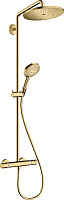 Душевая система HANSGROHE Croma Select S 280 1jet showerpipe 26890990, полированное золото от Водопад  фото 1