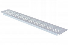 Решетка вентиляционная Europlast 06-1650-813 RA640 анодированный алюминий, белая 400х60 мм от Водопад  фото 1