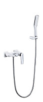 Смеситель для ванны с душем Boheme Venturo 373-W белый / хром от Водопад  фото 1