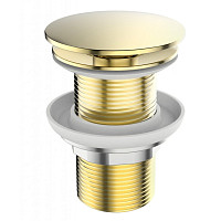 Донный клапан Belbagno Uno BB-SC-ORO с системой Клик - клак, золото от Водопад  фото 1