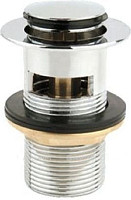 Донный клапан Belbagno BB-PCU-06-CRM Клик - клак с переливом хром от Водопад  фото 1