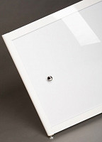 Экран под ванну A-Screen 2 дверцы, белый глянец композит, 900-1200 мм, высота до 650 мм, белый / серый / черный профиль от Водопад  фото 2