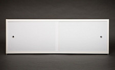 Экран под ванну A-Screen 4 дверцы, белый глянец композит, 900-1200 мм, высота до 650 мм, белый / серый / черный профиль от Водопад  фото 1