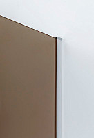Душевой уголок Cezares Slider SLIDER-A-2-100/110-BR-Cr 1000х1100х1950, стекло бронзовое, профиль хром от Водопад  фото 2