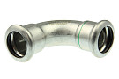 Отвод пресс 90* двухраструбный KAN-Therm Inox 28 мм, нерж.сталь
