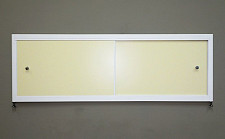Экран под ванну A-Screen 2 дверцы, слоновая кость 1701-2000 мм, высота до 650 мм, белый / серый / черный профиль от Водопад  фото 1