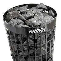 Электрическая печь Harvia Cilindro PC90 Black Steel HPC900400M со встроенным пультом от Водопад  фото 3