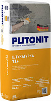 Штукатурка Plitonit Т1+ 823 для наружных и внутренних работ с армирующими волокнами, 25 кг от Водопад  фото 1