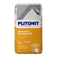 Шпаклевка Plitonit ФинишСлой Н006074 финишная белая на полимерной основе, 20 кг от Водопад  фото 1