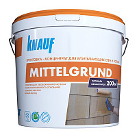 Грунтовка Knauf Mittelgrund для гигроскопичных поверхностей (10 кг) от Водопад  фото 1