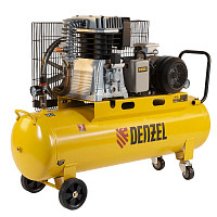 Компрессор Denzel BCI4000-T/100, 58123 воздушный ременный привод 4,0 кВт, 100 литров, 690 л/мин от Водопад  фото 1