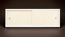 Экран под ванну A-Screen 2 дверцы, grass cream 900-1200 мм, высота до 570 мм, белый / серый / черный профиль от Водопад  фото 1