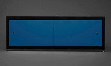 Экран под ванну A-Screen 3 дверцы, голубой 900-1200 мм, высота до 650 мм, белый / серый / черный профиль от Водопад  фото 1
