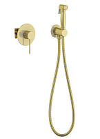 Гигиенический душ Timo Saona 2389/17SM со смесителем, встроенный, золото матовое от Водопад  фото 1