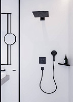 Смеситель для душа Hansgrohe Select 15763670 термостатический, встраиваемый, матовый черный от Водопад  фото 2