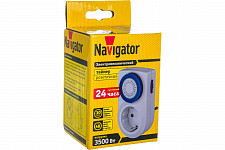 Таймер Navigator 61 557 NTR-A-S01-WH 61557 розетка электромеханическая от Водопад  фото 4