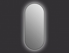 Зеркало Cersanit Eclipse smart 64151 50х122 с подсветкой овальное черная рамка от Водопад  фото 2
