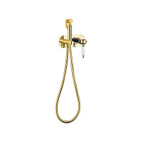 Смеситель с гигиеническим душем Boheme Imperiale 425 встроенный, золото от Водопад  фото 1