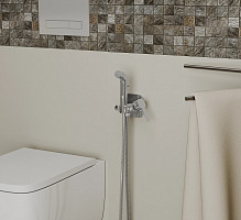 Гигиенический душ Rush Capri CA1435-99, со смесителем, встраиваемый, хром от Водопад  фото 2