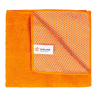 Салфетка Airline ABA04 из микрофибры и коралловой ткани оранжевая, 35х40 см от Водопад  фото 2
