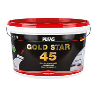 Эмаль акриловая супербелая Pufas Gold Star 45 п/глянц. мороз. (9 л) от Водопад  фото 1