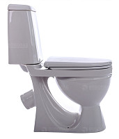 Унитаз-компакт Sanita Идеал WC.CC/Ideal/2-DM/WHT.G/S1 Комфорт белый S1 с сиденьем микролифт от Водопад  фото 3
