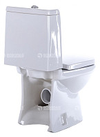 Уценка. Унитаз-компакт Sanita Luxe Next WC.CC/Next/2-DM/WHT.G/S1 Comfort белый S1 с сиденьем микролифт, УЦ-ОПТ-000000994 от Водопад  фото 3