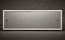 Экран под ванну A-Screen 3 дверцы, алюминий 900-1200 мм, высота до 650 мм, белый / серый / черный профиль от Водопад  фото 1