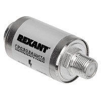 Грозозащита Rexant 05-4000-1 на F-разъем 5-2400 МГц от Водопад  фото 1