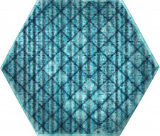 Керамогранит Itt Ceramic Tribu Blue Shiny Hexa 23,2 x 26,7 (кв.м.) от Водопад  фото 1