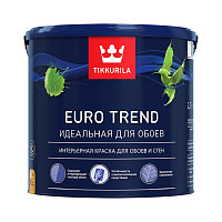 Краска для обоев и стен Tikkurila Euro Trend С мат. (2,7 л) от Водопад  фото 1