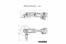 УШМ болгарка Metabo WPB 36-18 LTX BL 230 613102840 Аккумуляторная 2х18В без АКК и ЗУ от Водопад  фото 4